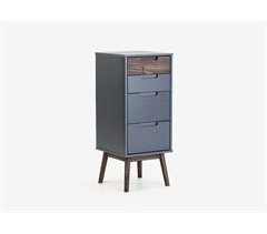 Sifonier 4 cajones NUSSA madera gris