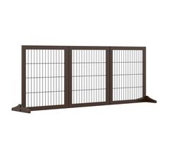 Barrera para Mascotas Madera de Pino PawHut