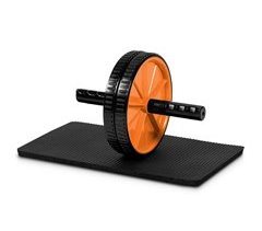 Set Rodillo abdominales y alfombrilla 2 Niveles Ergonómico Fitness Gridinlux