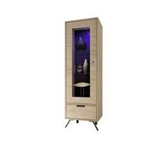 Vitrina con 1 puerta y 1 cajón PALMA