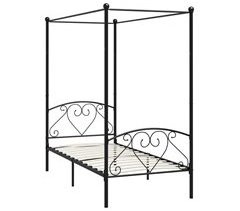 Estructura de cama con dosel metal