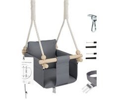 Silla colgante de madera para bebé MAMOI Montessori 3 en 1