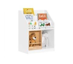 Librería Infantil Para Niños Con 3 Estanterías KMB98-W SoBuy