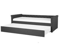 Beliani Cama con somier Poliéster LIBOURNE 92x220