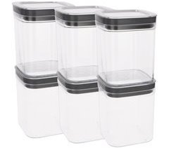 Curver Pack 6 botes plástico herméticos multiusos