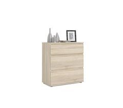 Cómoda auxiliar con 3 cajones NOVA roble