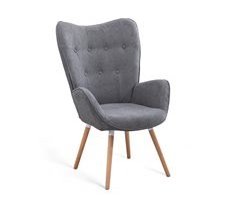 MEUBLES COSY Sillón Tapizado Estilo Nórdico Moderno