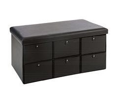 Puf Plegable Doble PVC Contemporáneo con Cajones