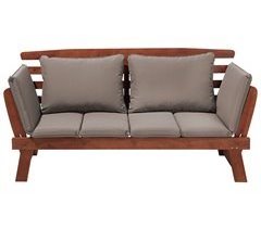 Beliani Banco Madera de eucalipto PORTICI 210x66