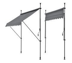 Toldo articulado barras telescópicas 150x120