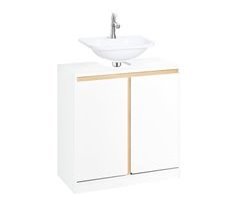 Armario Para Debajo Del Lavabo 2 Puertas BZR78-W SoBuy