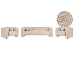 Beliani Conjunto de sofás LEIREN