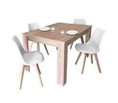 Pack de Muebles Comedor Extensible Estilo Nórdico