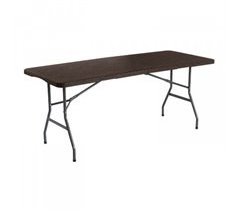 Mesa Plegable Rectangular Efecto Madera O91