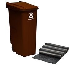 Papelera y bolsas de basura