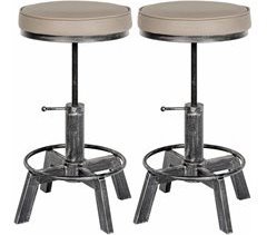Set De 2 Taburete - Destin - Simil cuero