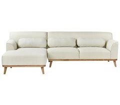 Beliani Sofá esquinero Poliéster SIMOS