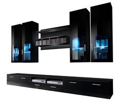 Mueble de salón Salón comedor 6 puertas 1 cajón LED Acosta