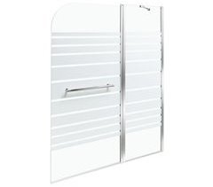 Beliani Mampara de ducha de doble panel TUAPI