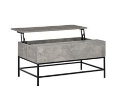 Mesa de Centro MDF, Metal HOMCOM, hogar - muebles de salón