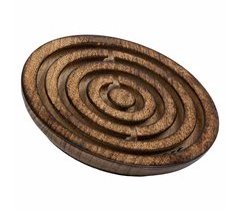 Juego de rompecabezas redondo de madera