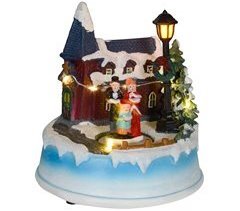 Pueblo Navideño Resina HOMCOM, hogar - decoración