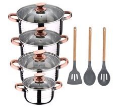 Bateria De Cocina 8 Piezas Apta Para Induccion