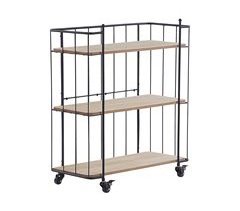 Beliani Carrito de cocina GABBS