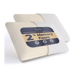 The White Stone Set 2 Almohadas Memory Foam Ergonómicas y frescas