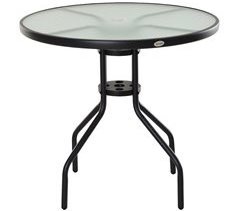 Mesa de Jardín Metal Outsunny 80x80