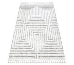 Alfombra SEVILLA Z788 laberinto griego Franjas Bereber 80x150