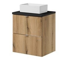 Mueble bajo Newport con lavabo rectangular 2 cajones 50