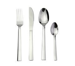 Cuberteria SILVER de acero inoxidable 16 piezas marca CONFORAMA
