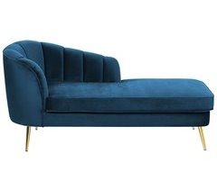 Beliani Chaise longue izquierdo Terciopelo ALLIER