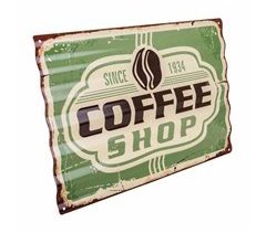 Placa de Pared Coffee Shop