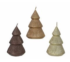 Vela de cera ABETO surtido 14cm marca DECORIS 