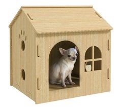 Casa para Mascota MDF PawHut, mascotas - accesorios para perros