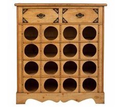 Mueble botellero de madera