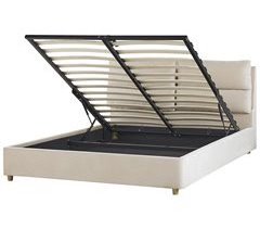 Beliani Cama con somier Terciopelo BATILLY
