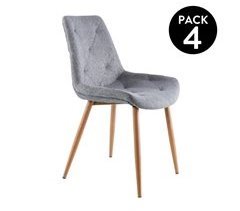 Pack 4 sillas de comedor Marlene