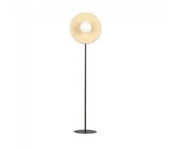 Lámpara de pie Loston Acero - Cristal - Plywood  Nórdico