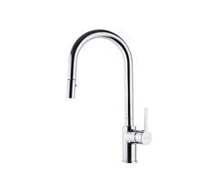 Grifo de Fregadero de Cocina Monomando con Caño Alto extraíble