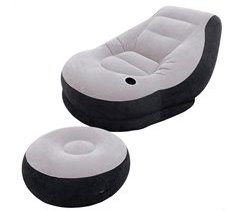 Sillón+reposapiés hinchables INTEX