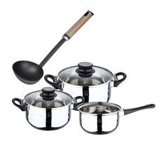 Pack Batería De Cocina 5 Piezas + Cazo De Sopa