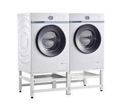 Pedestal doble para lavadora y secadora Bothel estante extraíble