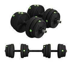 Juego de Mancuernas Acero, Plástico SPORTNOW