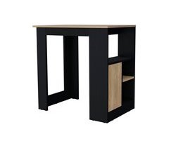 Isla de cocina Stirling en melamina con 3 estantes y puerta