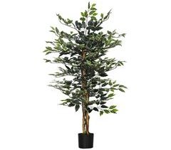 Planta Artificial Poliéster, PE, PP, Cemento HOMCOM