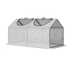 Invernadero de Terraza Acero, PE Outsunny