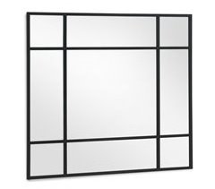 Espejo cuadrado con estructura de  metal